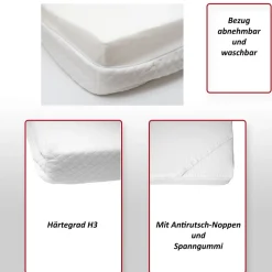 6cm Memoryfoam-Matratzentopper MCW-E63, Topper Matratzenauflage Matratzenschoner ~ 90x200cm Viscoschaum