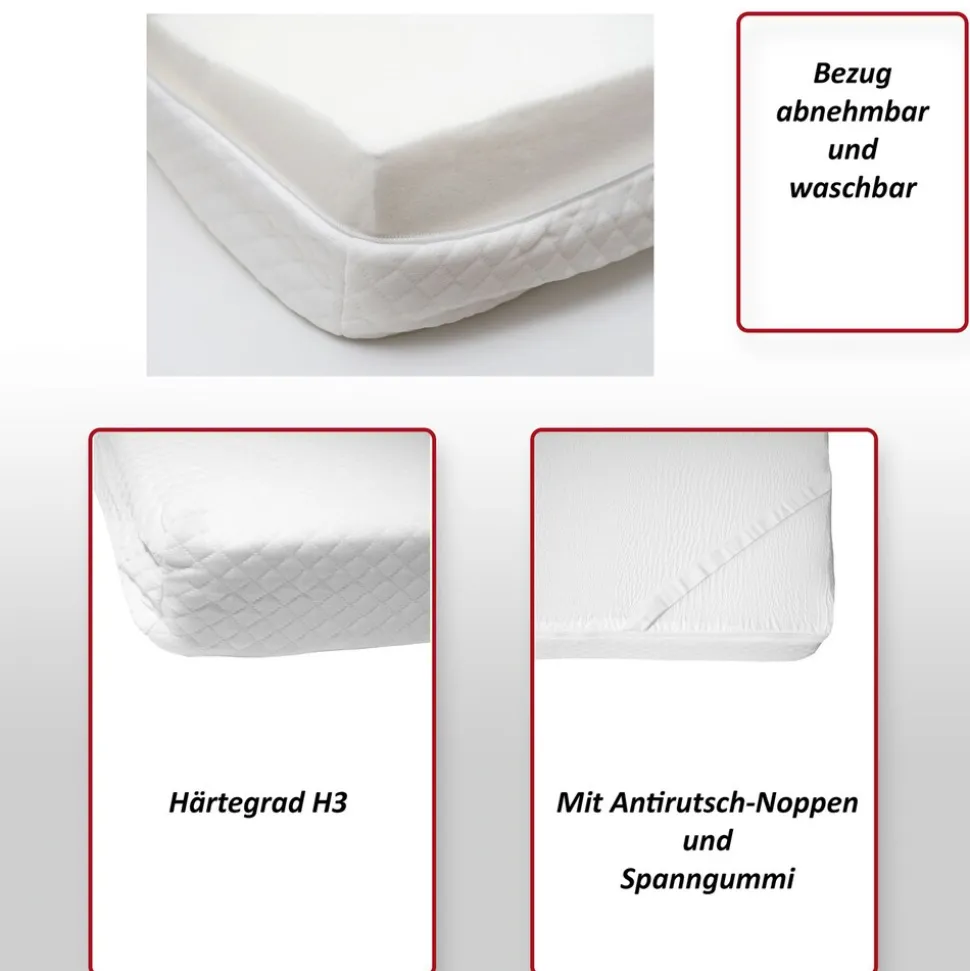 6cm Memoryfoam-Matratzentopper MCW-E63, Topper Matratzenauflage Matratzenschoner ~ 90x200cm Viscoschaum