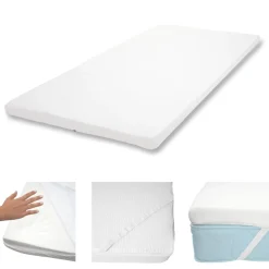 6cm Memoryfoam-Matratzentopper MCW-E63, Topper Matratzenauflage Matratzenschoner ~ 90x200cm Viscoschaum
