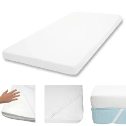 10cm Memoryfoam-Matratzentopper MCW-E63, Topper Matratzenauflage Matratzenschoner ~ 90x200cm Viscoschaum