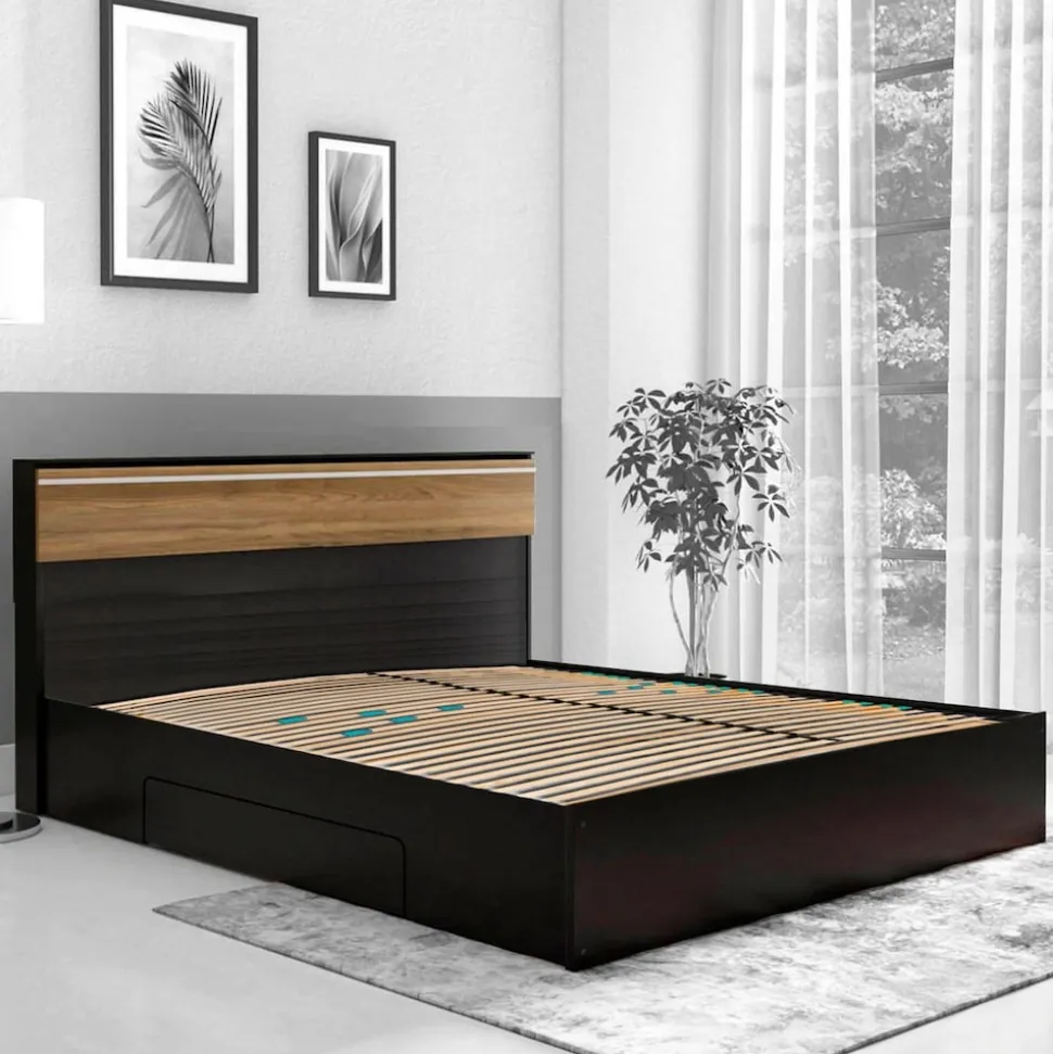 Coemo 7-Zonen Lattenrost DRÖMSON 28 Federleisten Kopfteil verstellbar 90 x 200 cm