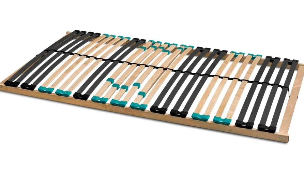 Coemo 7-Zonen Lattenrost DRÖMSON 28 Federleisten Kopfteil verstellbar 90 x 200 cm