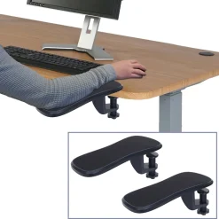 2er-Set Armauflage MCW-N75, für Schreibtisch Arm-/Handgelenkstütze Handgelenkauflage Ablage ergonomisch verstellbar