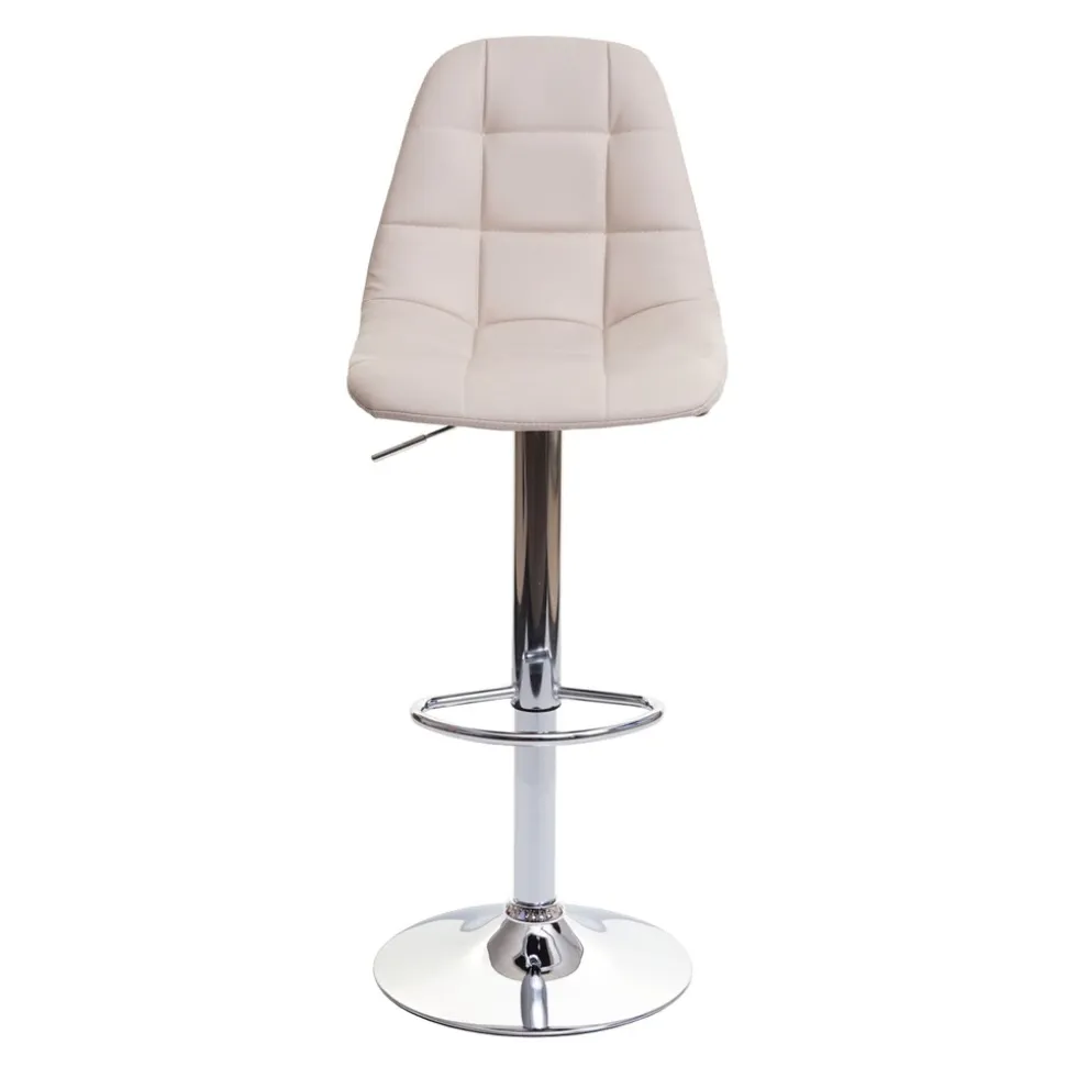 2er-Set Barhocker MCW-A67, Barstuhl Tresenhocker, MVG-zertifiziert ~ creme-beige, Kunstleder