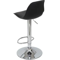 2er-Set Barhocker MCW-B14, Tresenhocker Barstuhl Drehhocker, Kunstleder ~ schwarz