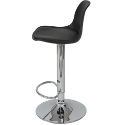 2er-Set Barhocker MCW-B14, Tresenhocker Barstuhl Drehhocker, Kunstleder ~ schwarz