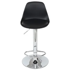2er-Set Barhocker MCW-B14, Tresenhocker Barstuhl Drehhocker, Kunstleder ~ schwarz