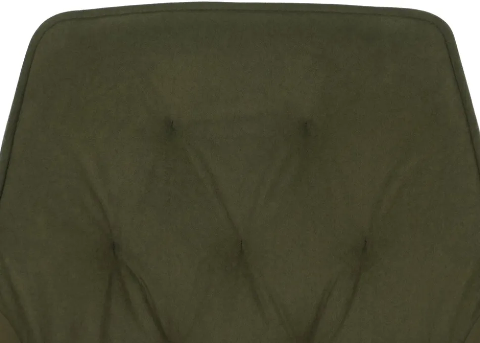 2er-Set Esszimmerstuhl MCW-L80, Küchenstuhl Polsterstuhl Stuhl mit Armlehne, drehbar, Metall Stoff/Textil ~ grün