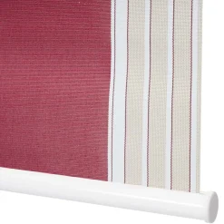 2er-Set Rollo MCW-D52, Fensterrollo Seitenzugrollo Jalousie, 120x230cm Sonnenschutz blickdicht ~ rot/weiß/beige