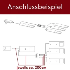 2er Set Unterbauleuchte TooFlat warmweiß