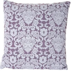 2er Set Zierkissen Barock + Blumen, Sofakissen Deko-Kissen mit Füllung 45x45cm