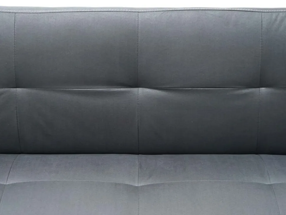 3er-Sofa MCW-G11, Couch Schlafsofa Gästebett Bettsofa Klappsofa, Schlaffunktion 195cm ~ Stoff/Textil, grau