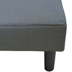 3er-Sofa MCW-G11, Couch Schlafsofa Gästebett Bettsofa Klappsofa, Schlaffunktion 195cm ~ Stoff/Textil, grau