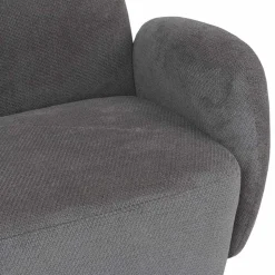 2er-Sofa MCW-P33, 2-Sitzer Couch Loungesofa, Stoff/Textil Chenille (330 g/m²) Öko-Tex ~ hellgrau
