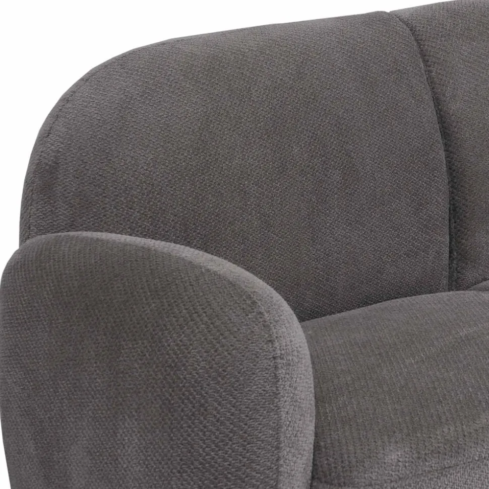 2er-Sofa MCW-P33, 2-Sitzer Couch Loungesofa, Stoff/Textil Chenille (330 g/m²) Öko-Tex ~ hellgrau
