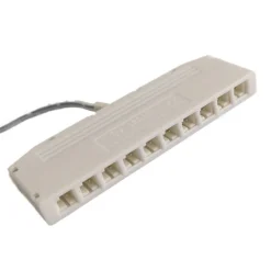 10-Fach-Verteiler für bestehende Leuchten-Sets, weiß, 10cm Kabellänge