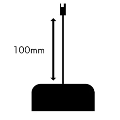 6-Fach-Verteiler für bestehende Leuchten-Sets, schwarz, 10cm Kabellänge