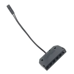 6-Fach-Verteiler für bestehende Leuchten-Sets, schwarz, 10cm Kabellänge