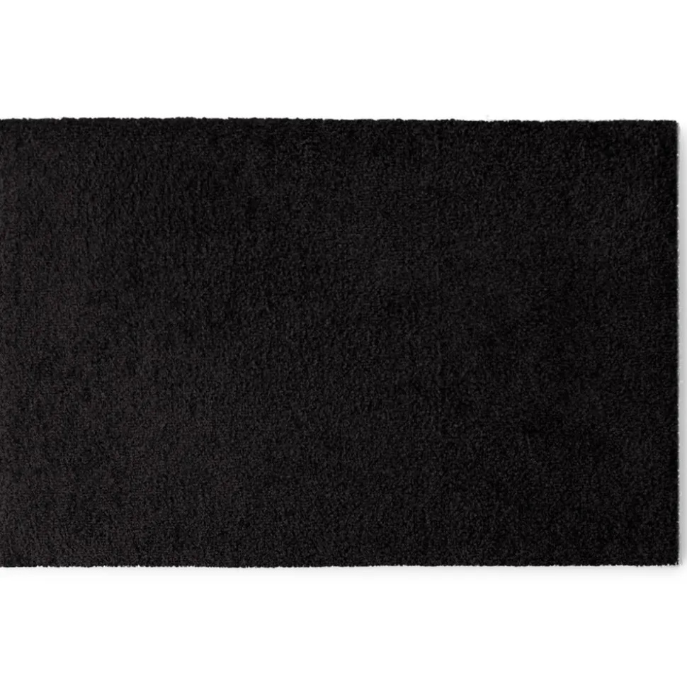 Floordirekt Fußmatte | Domenico | Stilvolle und praktische Schmutzfangmatte | Schwarz