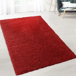 floordirekt Shaggy-Teppich Prestige | Rot