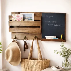 HTI-Living Wandorganizer mit Tafel Natur Lino