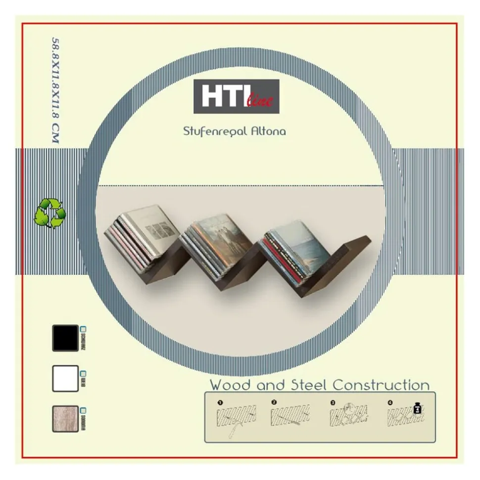 HTI-Living Wandregal Altona Weiß