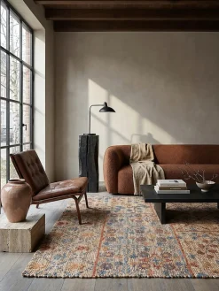 Jute-Teppich Boho Natur-Blau 80 x 150 cm - AVILL | Kadima Design