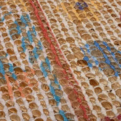 Jute-Teppich Boho Natur-Blau 80 x 150 cm - AVILL | Kadima Design