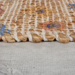 Jute-Teppich Boho Natur-Blau 80 x 150 cm - AVILL | Kadima Design