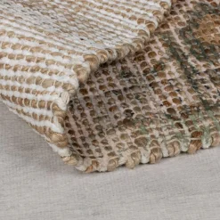 Jute-Teppich Orient Braun-Grün 120 x 170 cm - DEEPE | Kadima Design