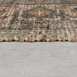 Jute-Teppich Orient Braun-Grün 120 x 170 cm - DEEPE | Kadima Design