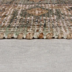 Jute-Teppich Orient Braun-Grün 120 x 170 cm - DEEPE | Kadima Design