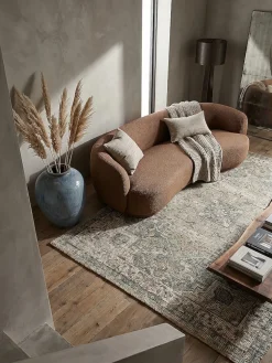 Jute-Teppich Orient Braun-Grün 120 x 170 cm - DEEPE | Kadima Design