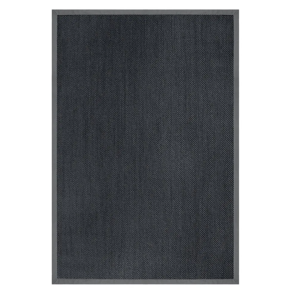 karathomeliving Sisal Tiger-Eye | Mit Bordüre | Grau DC-261