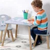 1 Kindertisch mit 2 Stühlen, FSC, Alpaka