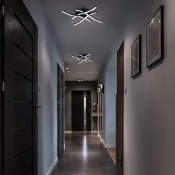 LED Deckenleuchte, schwarz, 1xLED/20W
