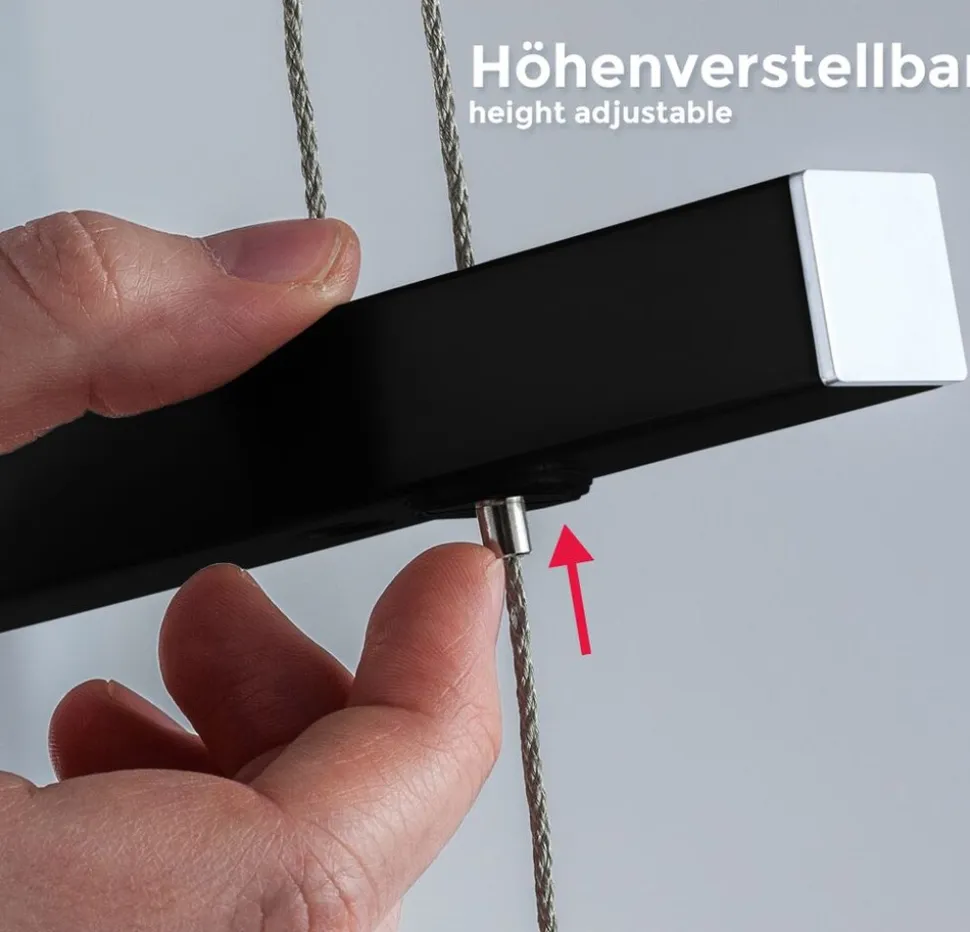 LED Pendelleuchte, schwarz, 1xLED-Platine/20W