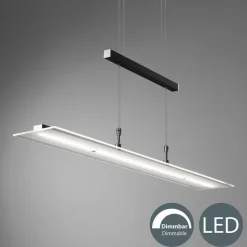LED Pendelleuchte, schwarz, 1xLED-Platine/20W
