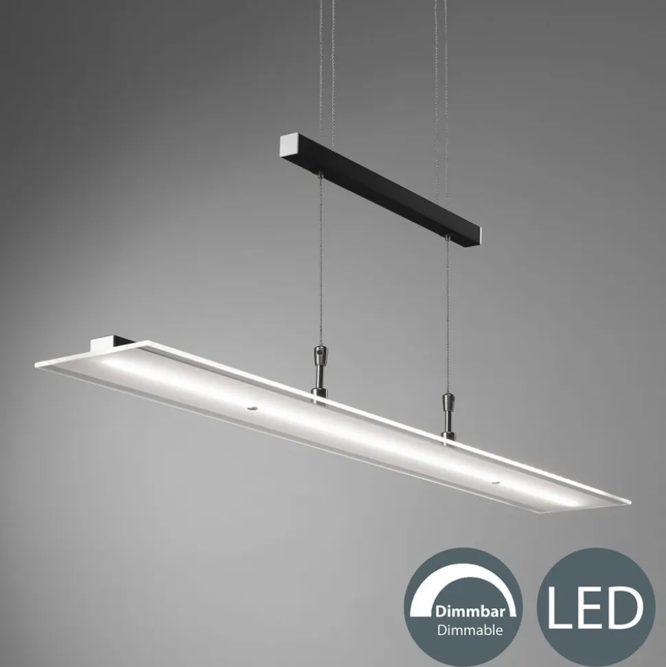 LED Pendelleuchte, schwarz, 1xLED-Platine/20W