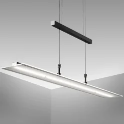 LED Pendelleuchte, schwarz, 1xLED-Platine/20W