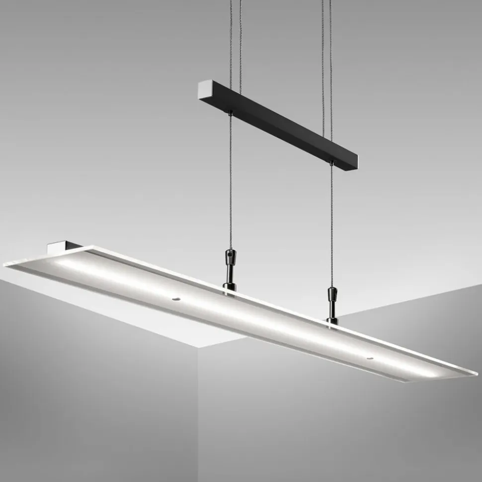 LED Pendelleuchte, schwarz, 1xLED-Platine/20W