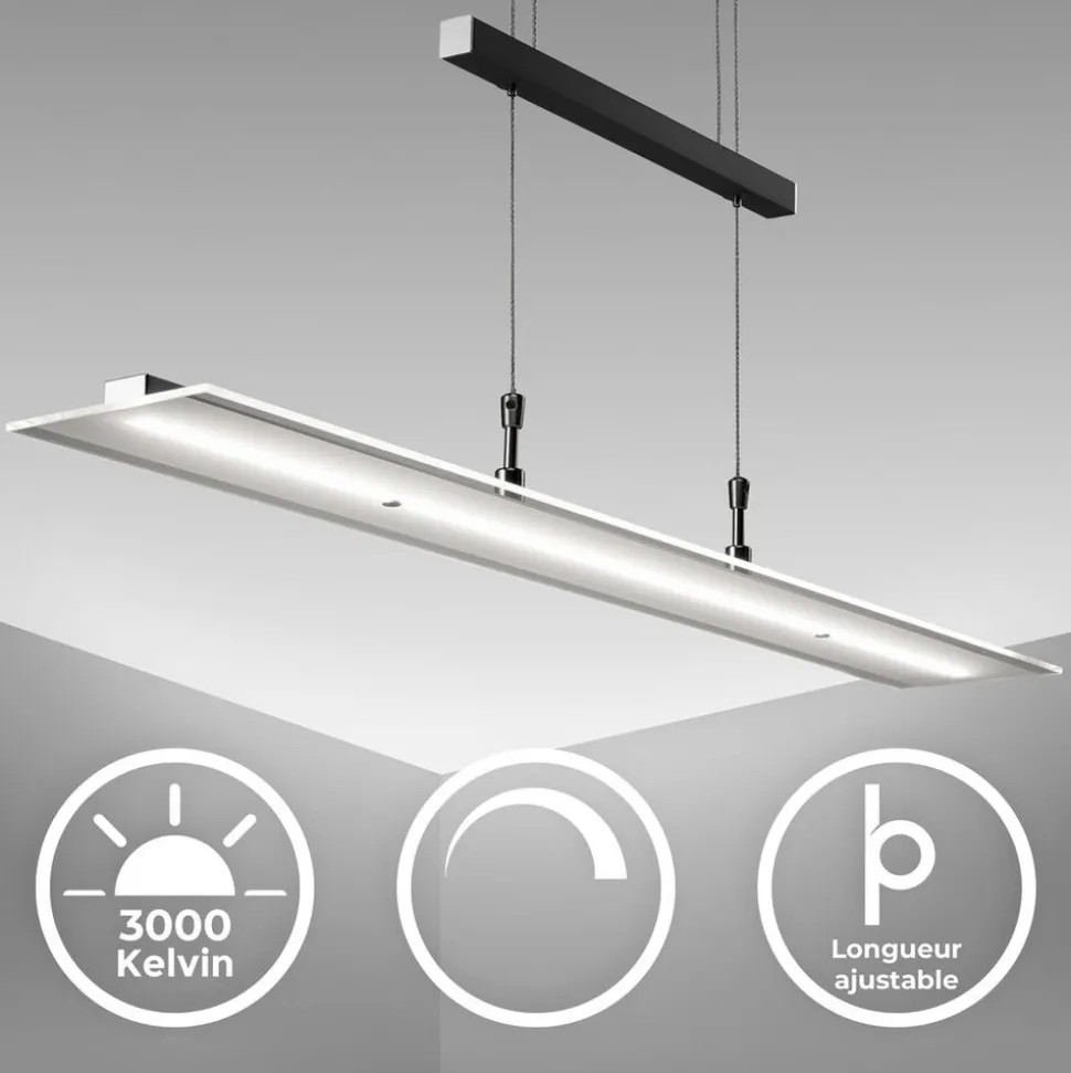 LED Pendelleuchte, schwarz, 1xLED-Platine/20W