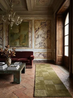 Läufer Wolle Erdtöne-Grün 60 x 230 cm - DEBEN | Kadima Design