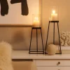möbel direkt online 2tlg. Kerzenständer 2er-Set schwarz