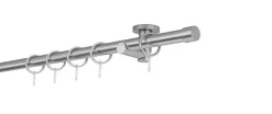 20mm,1-läufig,Rohr,Deckenträger urban,Endstück cap Farbe: Edelstahl-Optik, Größe: 100cm