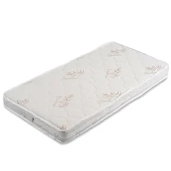 Moni Babybett Matratze Majesty 120 x 60 x 12 Bamboo abnehmbar antiallergisch weiß