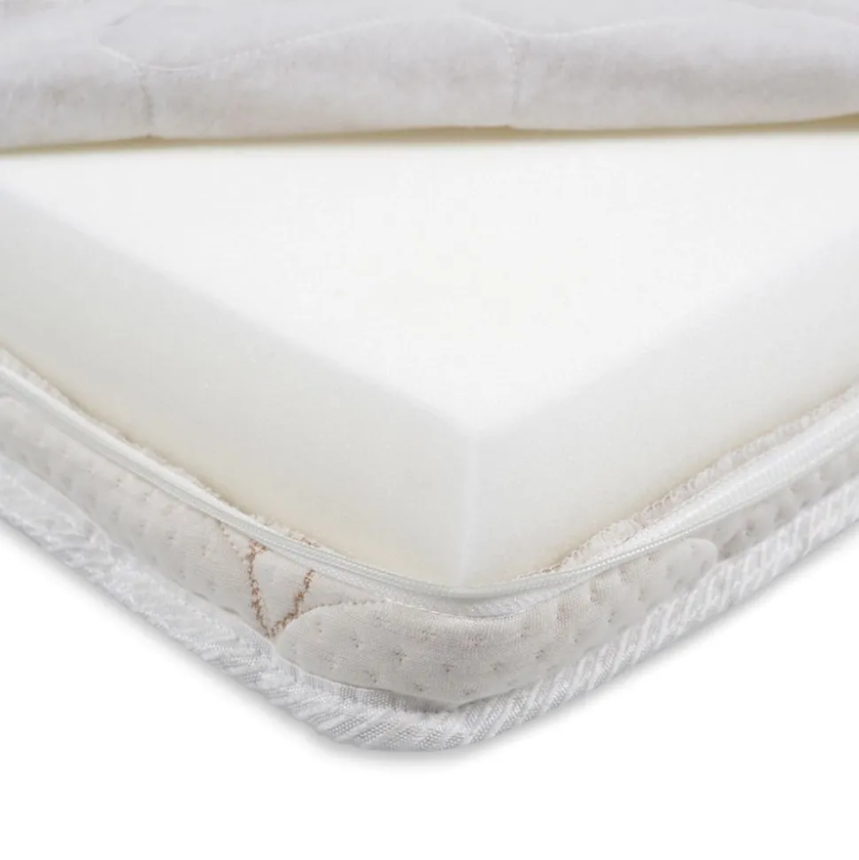 Moni Babybett Matratze Majesty 120 x 60 x 12 Bamboo abnehmbar antiallergisch weiß