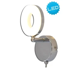 Näve 1er LED Wand-/ Deckenspot H: 15cm chrom
