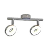 Näve 2er LED Wand-/Deckenspot L: 30cm chrom
