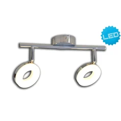 Näve 2er LED Wand-/Deckenspot L: 30cm chrom